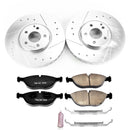 PowerStop Z23 Daily Driver Carbon-Fiber Ceramic Brake Pad and Drilled & Slotted