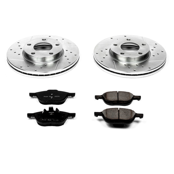 PowerStop Z23 Daily Driver Carbon-Fiber Ceramic Brake Pad and Drilled & Slotted