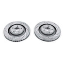PowerStop Evolution Drilled Slotted Rotors Pair Front For Dodge Caliber
