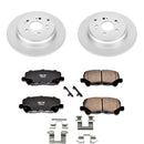 PowerStop Genuine Geomet Coated Rotor and Low-Dust Ceramic Brake Pad Kit