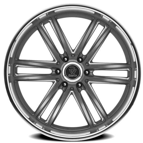 24x9 Resto Maverick Gun Metal Diamond Cut Lip 6x139.7 ET25 CB106.10 Wheel
