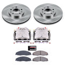 PowerStop OE Stock Replacement Low-Dust Ceramic Brake Pad, Rotor and Caliper Kit