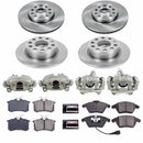 PowerStop OE Stock Replacement Low-Dust Ceramic Brake Pad, Rotor and Caliper Kit