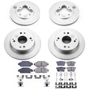 PowerStop Genuine Geomet Coated Rotor and Low-Dust Ceramic Brake Pad Kit