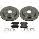 PowerStop OE Stock Replacement Low-Dust Ceramic Brake Pad and Rotor Kit