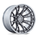 22x10 Fuel Off-Road FC402 Catalyst Platinum With Chrome Lip 8x165.1 ET-18 Wheel