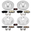 PowerStop Genuine Geomet Coated Rotor and Low-Dust Ceramic Brake Pad Kit