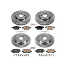 PowerStop OE Stock Replacement Low-Dust Ceramic Brake Pad and Rotor Kit