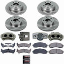 PowerStop OE Stock Replacement Low-Dust Ceramic Brake Pad, Rotor and Caliper Kit