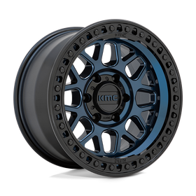 18X9 KMC KM549 GRS Midnight Blue With Gloss Black Lip 6X135 ET18 wheel/rim