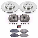 PowerStop OE Stock Replacement Low-Dust Ceramic Brake Pad, Rotor and Caliper Kit