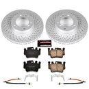 PowerStop Genuine Geomet Coated Rotor and Carbon-Fiber Ceramic Brake Pad Kit