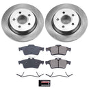 PowerStop OE Stock Replacement Low-Dust Ceramic Brake Pad and Rotor Kit