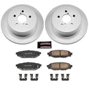 PowerStop Genuine Geomet Coated Rotor and Low-Dust Ceramic Brake Pad Kit