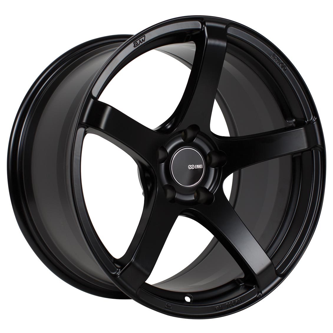 18x9.5 Enkei Kojin Matte Black Wheel/Rim 5x114.3 5-114.3 5x4.5 18-9.5 ET30