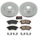 PowerStop Genuine Geomet Coated Rotor and Low-Dust Ceramic Brake Pad Kit