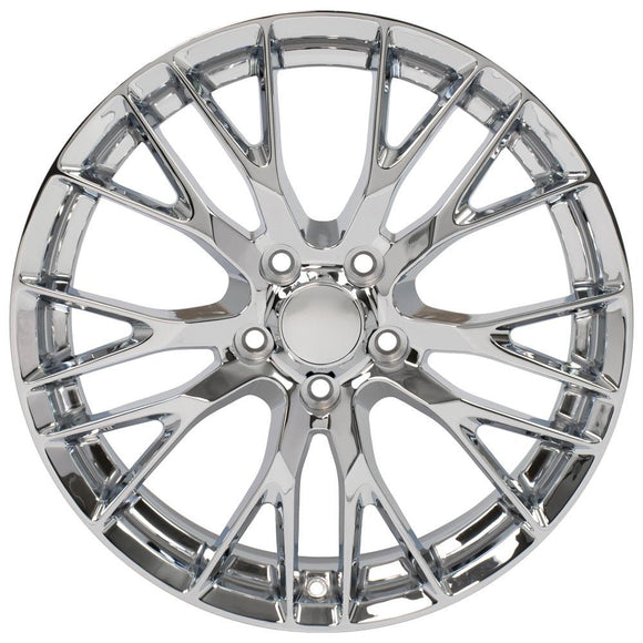 20" Replica Wheel CV22 Fits Chevrolet Corvette - C7 Z06 Rim 20x10 Chrome Wheel