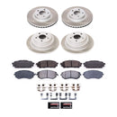 PowerStop Semi-Coated Rotor and Low-Dust Ceramic Brake Pad Kit