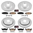 PowerStop Genuine Geomet Coated Rotor and Low-Dust Ceramic Brake Pad Kit