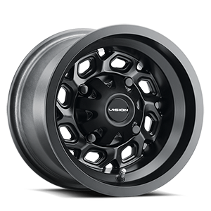 15x7 Vision 361 Spyder Matte Black 4x110 ET38.1 Wheel Rim