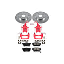 PowerStop Z23 Daily Driver Carbon-Fiber Ceramic Pads Drilled & Slotted Rotor & C
