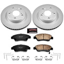 PowerStop Genuine Geomet Coated Rotor and Low-Dust Ceramic Brake Pad Kit