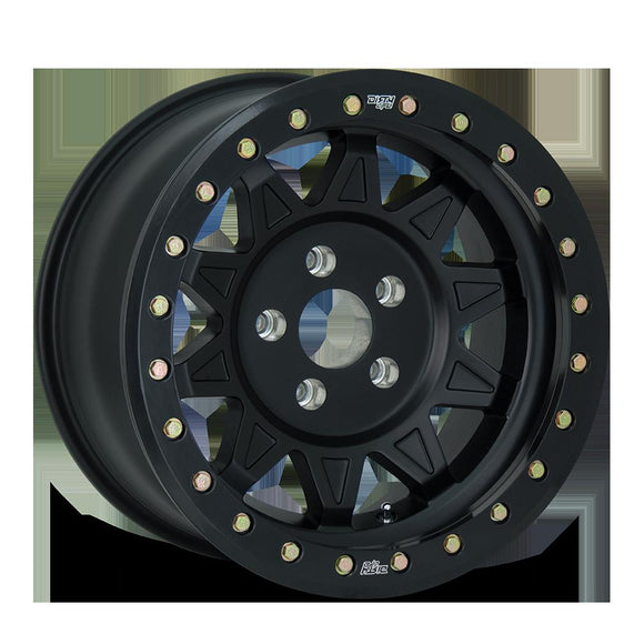 17x9 Dirty Life Roadkill Matte Black W/Simulated Ring 5x127 ET-38 wheel/rim