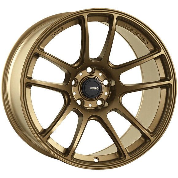 18x8.5 Konig Heliogram Matte Bronze 5x114.3 5x4.5 ET42 Wheel Rim