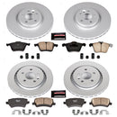 PowerStop Genuine Geomet Coated Rotor and Carbon-Fiber Ceramic Brake Pad Kit