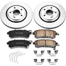 PowerStop Genuine Geomet Coated Rotor and Low-Dust Ceramic Brake Pad Kit