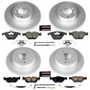 PowerStop Genuine Geomet Coated Rotor and Carbon-Fiber Ceramic Brake Pad Kit