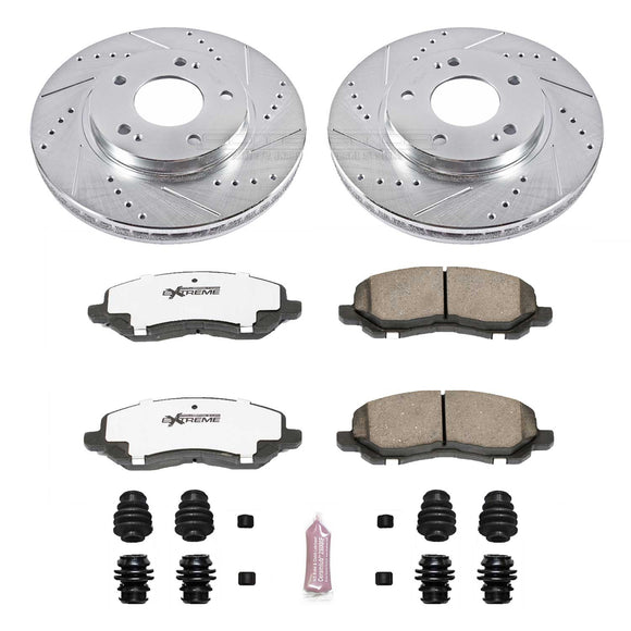 PowerStop Z26 Street Performance Ceramic Brake Pad and Drilled & Slotted Rotor K