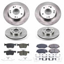 PowerStop OE Stock Replacement Low-Dust Ceramic Brake Pad and Rotor Kit