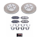 PowerStop Semi-Coated Rotor and Low-Dust Ceramic Brake Pad Kit