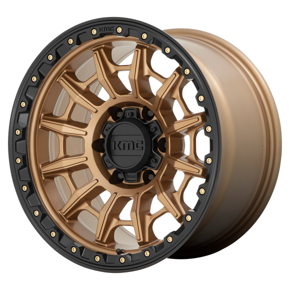 17X9 KMC KM547 CARNAGE Matte Bronze With Black Lip 6X135 ET0 wheel/rim