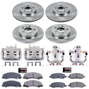PowerStop OE Stock Replacement Low-Dust Ceramic Brake Pad, Rotor and Caliper Kit