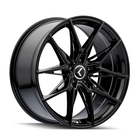 20x9 Kraze Evolve Gloss Black 5x112 ET35 CB66.56 Wheel Rim