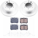 PowerStop Genuine Geomet Coated Rotor and Low-Dust Ceramic Brake Pad Kit
