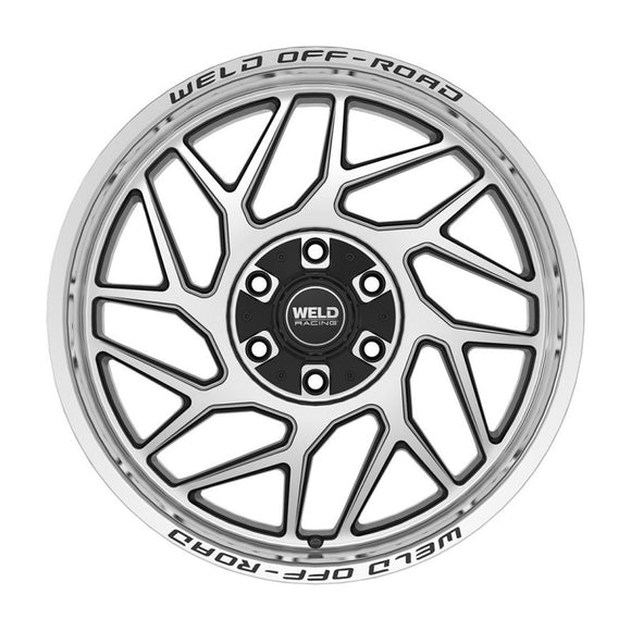 20x10 WELD Off-Road Fulcrum Black Machined 6x135 6x139.7 ET-18 CB106.1 Wheel Rim