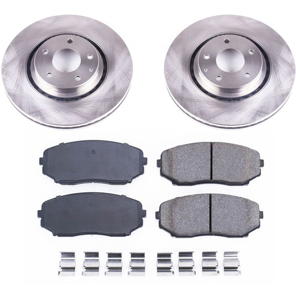 PowerStop OE Stock Replacement Low-Dust Ceramic Brake Pad and Rotor Kit
