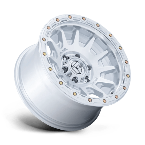 17x8.5 Fuel Off-Road FC884 Fortress Gloss Silver Machined Face 6x135 ET25 Wheel