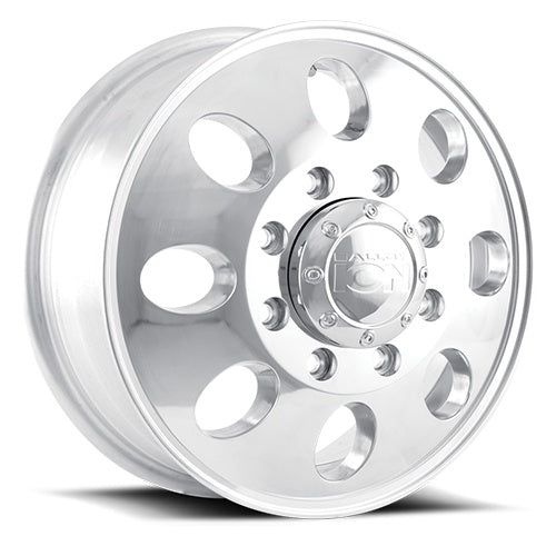 17X6.5 Ion Alloy 167 Polished Wheel/Rim 8x165.1 ET125.3 167-7681FP