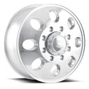 17X6.5 Ion Alloy 167 Polished Wheel/Rim 8x165.1 ET125.3 167-7681FP