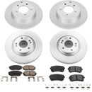 PowerStop Genuine Geomet Coated Rotor and Low-Dust Ceramic Brake Pad Kit