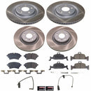 Semi-Coated Rotor and Low-Dust Ceramic Brake Pad Kit