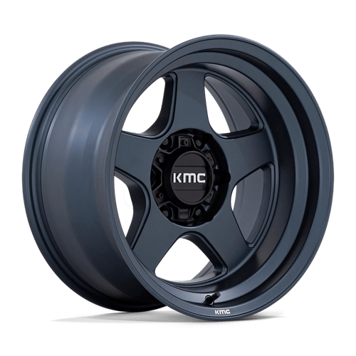 17X8.5 KMC KM728 Lobo Metallic Blue 6X139.7 6X5.5 ET18 Wheel Rim