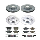 PowerStop Z23 Daily Driver Carbon-Fiber Ceramic Brake Pad and Drilled & Slotted
