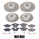 PowerStop Semi-Coated Rotor and Low-Dust Ceramic Brake Pad Kit