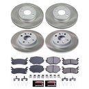 PowerStop Semi-Coated Rotor and Low-Dust Ceramic Brake Pad Kit
