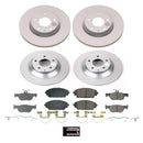 PowerStop Genuine Geomet Coated Rotor and Low-Dust Ceramic Brake Pad Kit